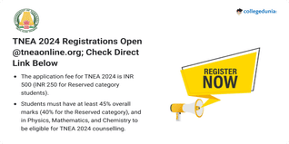 TNEA 2024 Registrations Open @tneaonline.org; Check Direct Link Below